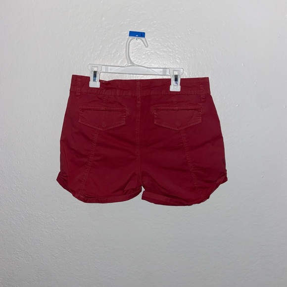 Cosmic x Urban Outfitters cute burgundy cargo style shorts retro y2k bottoms - Picture 6 of 7